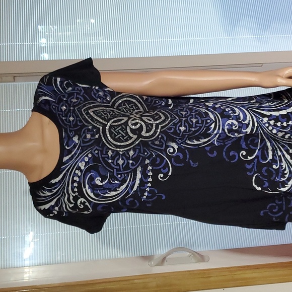 Black Twisted Country Tee, Junior XL - Picture 1 of 4